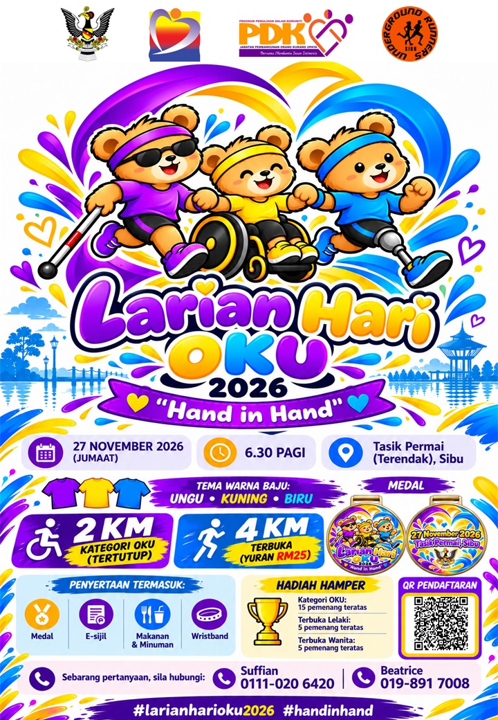 Poster for 💜 LARIAN HARI OKU 2026 💛 Hand In Hand💙